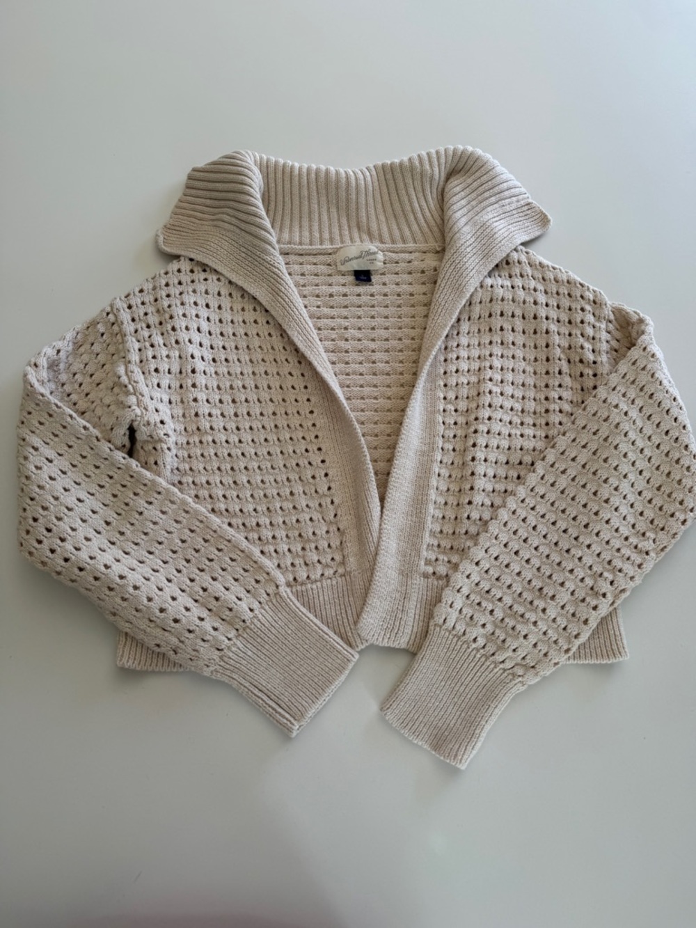 Universal Thread-Target-Open Knit-Cream-Sweater-Size S